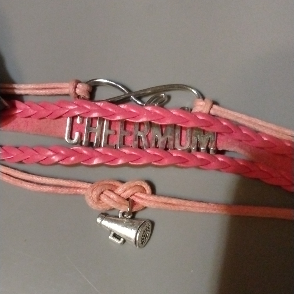 Cheermom pink bracelet (sku 963)